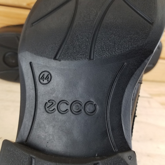 ECCO Black Leather 44 EUR Oxford Lace-up Dress Shoes Formal Business Shock Point main image 8